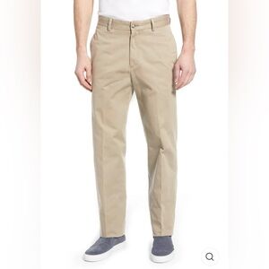 Charleston Threads Men’s Khaki Pants Slacks Size 36x32 Flat Front Classic Staple